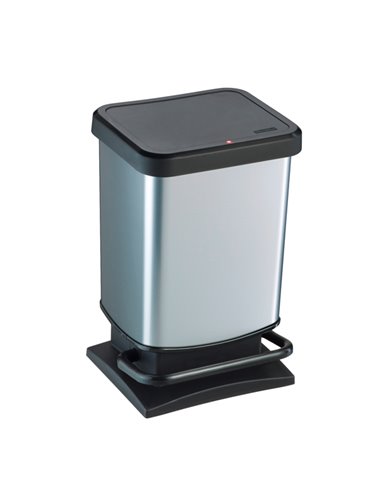 PATTUMIERA PASO 20LT A PEDALE IN PPL METALLIZZATO ROTHO F600051 ROTHO PATTUMIERE E BIDONI