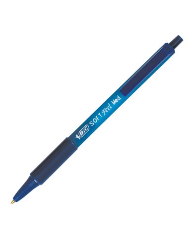 SCATOLA 12 PENNE SFERA SCATTO SOFTFEEL CLIC 1.0mm BLU 837398