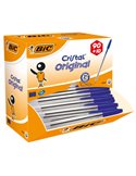 Dispenser value pack 90+10 penna sfera CRISTAL® medio 1,0mm blu BIC® 942910