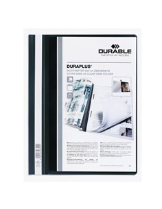 CARTELLINA A4 AD AGHI PERSONALIZZABILE NERO DURAPLUS 2579 2579-01 DURABLE CARTELLINE AD AGHI PLASTICA