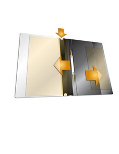 CARTELLINA A4 AD AGHI PERSONALIZZABILE NERO DURAPLUS 2579 2579-01 DURABLE CARTELLINE AD AGHI PLASTICA 2