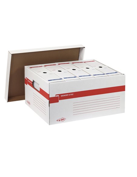 SCATOLA ARCHIVIO CON COPERCHIO MEMORY X FILE 37x27x52CM 673200 SEI ROTA SCATOLE ARCHIVIO IN CARTONE