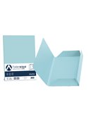 25 cartelline 3 lembi ACQUA 200gr 24,5x34,5cm celeste FAVINI A50T434