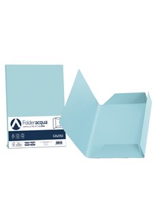 25 cartelline 3 lembi ACQUA 200gr 24,5x34,5cm celeste FAVINI A50T434 FAVINI CARTELLINE A TRE LEMBI