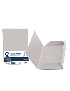 25 cartelline 3 lembi ACQUA 200gr 24,5x34,5cm ghiaccio FAVINI A50U434