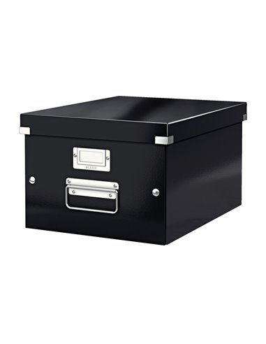 SCATOLA ARCHIVIO MEDIA CLICKSTORE NERO 60440095 LEITZ SCATOLE ARCHIVIO CON MANIGLIE