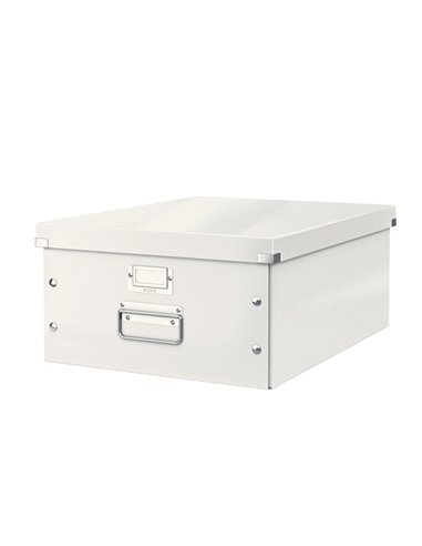 SCATOLA ARCHIVIO GRANDE CLICKSTORE BIANCO METAL 60450001 LEITZ SCATOLE ARCHIVIO CON MANIGLIE