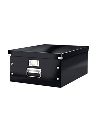 SCATOLA ARCHIVIO GRANDE CLICKSTORE NERO METAL 60450095 LEITZ SCATOLE ARCHIVIO CON MANIGLIE