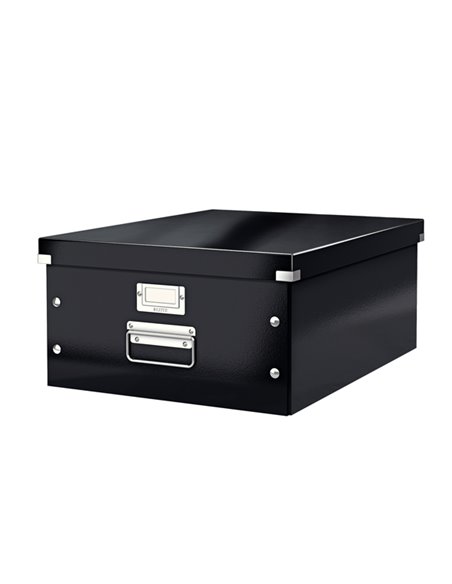 SCATOLA ARCHIVIO GRANDE CLICKSTORE NERO METAL 60450095 LEITZ SCATOLE ARCHIVIO CON MANIGLIE