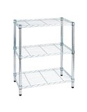 LIBRERIA 3 RIPIANI IN ACCIAIO CROMATO 36x60cm - H75cm ARCHIMEDE LIGHT AC1424-3
