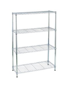 LIBRERIA 4 RIPIANI ACCIAIO CROMATO 36x90cmH137cm ARCHIMEDE LIGHT ARCHIAC-1436-4