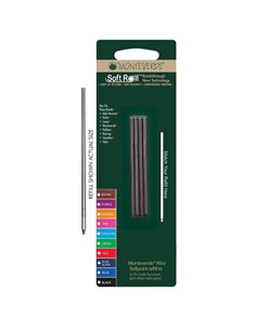 Blister 4 MiniRefill punta media blu MONTEVERDE J220303 MONTEVERDE REFILL SFERA