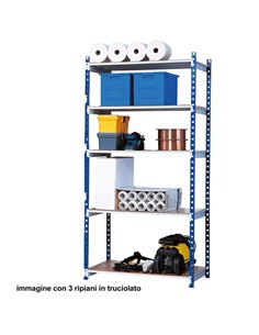 Scaffale Rang'Eco180 5 ripiani 100x35xH200cm - Modulo Base K605130 PAPERFLOW SCAFFALI 2