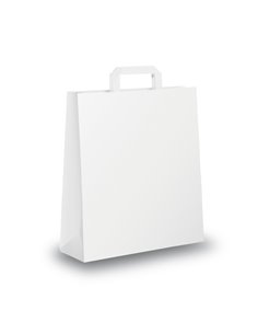 SCATOLA 250 SHOPPERS 36X12X41CM BIANCO NEUTRO PIATTINA 001697 Mainetti Bags SHOPPERS E BUSTE IN CARTA