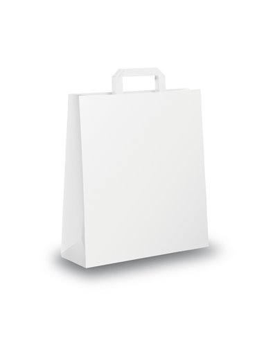 SCATOLA 250 SHOPPERS 36X12X41CM BIANCO NEUTRO PIATTINA 001697 Mainetti Bags SHOPPERS E BUSTE IN CARTA