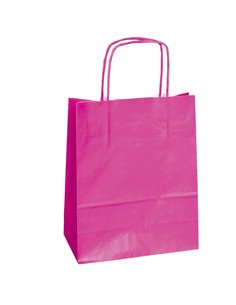 25 SHOPPERS CARTA KRAFT 36x12x41cm TWISTED magenta 073885 Mainetti Bags SHOPPERS E SACCHETTI REGALO
