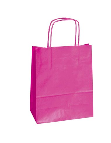 25 SHOPPERS CARTA KRAFT 36x12x41cm TWISTED magenta 073885 Mainetti Bags SHOPPERS E SACCHETTI REGALO