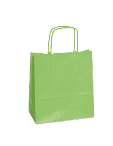 25 SHOPPERS CARTA KRAFT 45X15X50CM TWISTED verde mela 047534