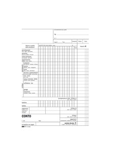 BLOCCO CONTO ALBERGO/PENSIONE 15GG 23X15CM 100FG USO MANO E5965 E5965 EDIPRO ALBERGHI-RISTORANTI