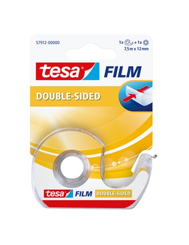 NASTRO BIADESIVO 7,5MTX12MM TRASPARENTE IN CHIOCCIOLA TESA 57912-00000-03