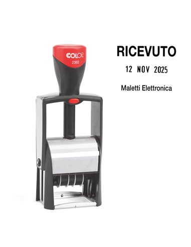 Timbro CLASSIC LINE DATARIO 2360 30x45mm 5righe autoinchiostrante COLOP 2360 COLOP DATARI-NUMERATORI-POLINOMI
