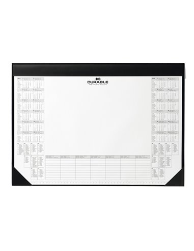SOTTOMANO CON 25FG C/CALENDARIO BIANNUALE 59x42cm DURABLE 7291-01 DURABLE SOTTOMANO