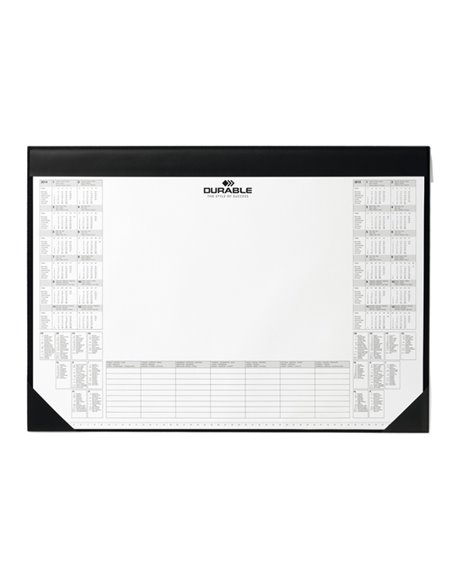 SOTTOMANO CON 25FG C/CALENDARIO BIANNUALE 59x42cm DURABLE 7291-01 DURABLE SOTTOMANO