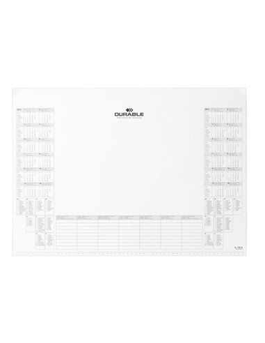 RICAMBIO 25FG CON CALENDARIO BIANNUALE 57x41cm DURABLE 7292-02 DURABLE SOTTOMANO