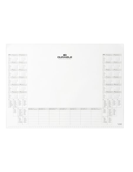 RICAMBIO 25FG CON CALENDARIO BIANNUALE 57x41cm DURABLE 7292-02 DURABLE SOTTOMANO