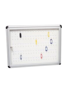 BACHECA MURALE PORTACHIAVI 45X60 - 90 POSTI 2184/2 METALPLUS BACHECHE PORTACHIAVI