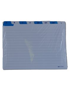 SCHEDE RUBRICA A-Z ORIZZONTALE 17X24CM E3656 EDIPRO E3656 EDIPRO SCHEDE-SCHEDARI