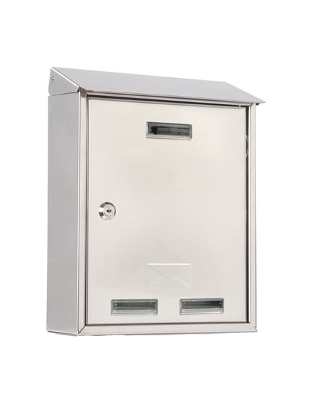 CASSETTA POSTALE 27,5x35x12cm INOX SERIE ELIOS 3100X/2 METALPLUS CASSETTE POSTALI