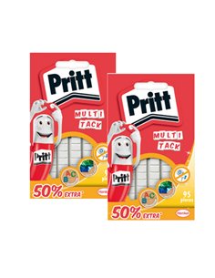 BLISTER 95 GOMMINI ADESIVI UNIVERSALI BIANCHI MULTI-TACK PRITT 2679462