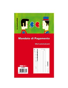 BLOCCO MANDATO DI PAGAMENTO 9,9x17cm 50x2fg AUTORIC. E5736A E5736A EDIPRO AZIENDE-CONTABILITA' GENERALE