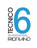 BLOCCO TECNICO 6 25x35cm 20fg 220gr ruvido FABRIANO 09702535