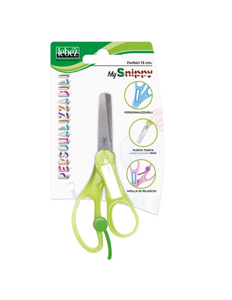 Forbici SNIPPY 4445B 13cm personalizzabile punta tonda LEBEZ 4445B LEBEZ FORBICI