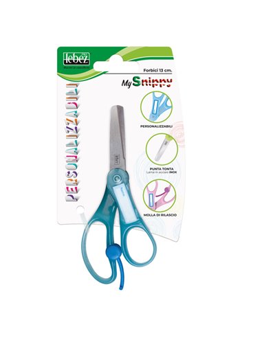 Forbici SNIPPY 4445B 13cm personalizzabile punta tonda LEBEZ 4445B LEBEZ FORBICI