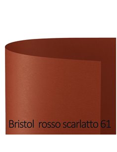 Conf.10 cartoncino Bristol Color 200gr 100x70cm scarlatto 61 Favini A35C0A1 FAVINI CARTONCINO COLORATO