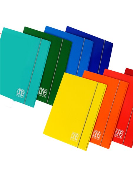 CARTELLA 3L C/ELASTICO 17x25cm ONE COLOR 2200 BLASETTI 2200 BLASETTI CARTELLE CON ELASTICO