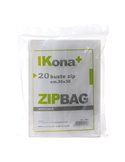 20 SACCHETTI ZIP 30x45cm IN PLASTICA 1802 IKona+ 1802