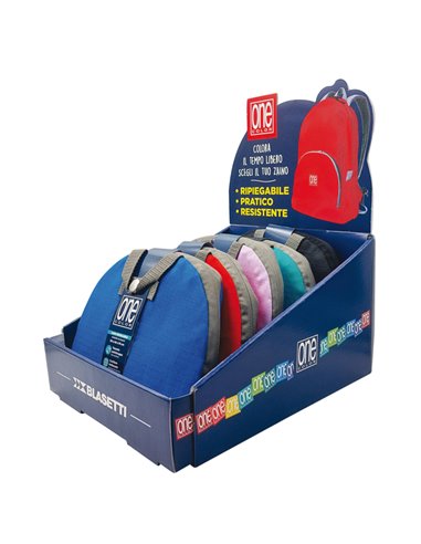 Zainetto ripiegabile colori assortiti One Color Blasetti 2217 BLASETTI ZAINI-BORSE-TROLLEY