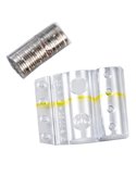 SACCHETTO DA 100 BLISTER PORTAMONETE 1 EURO FASCIA GIALLA 8006TRBC