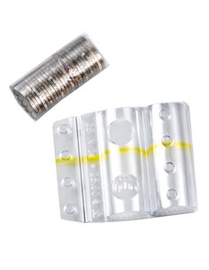 SACCHETTO DA 100 BLISTER PORTAMONETE 1 EURO FASCIA GIALLA 8006TRBC