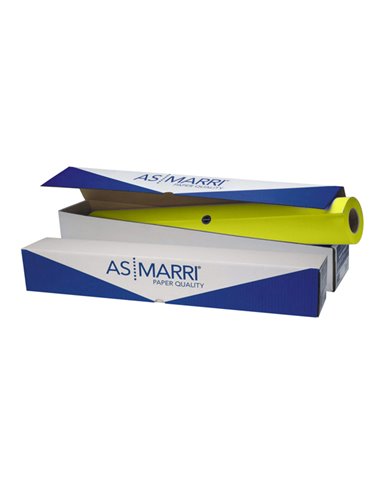 Carta plotter inkjet giallo fluo 914mmx45mt 100gr J.100 8429 ASMarri 8429 AS MARRI BIANCA