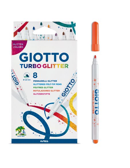ASTUCCIO 8 PENNARELLI TURBO GLITTER GIOTTO 425800 GIOTTO PENNARELLI