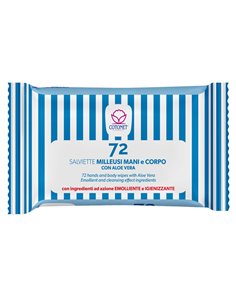 Busta da 72 salviette igienizzanti milleusi Cotonet Aloe 3153CT02