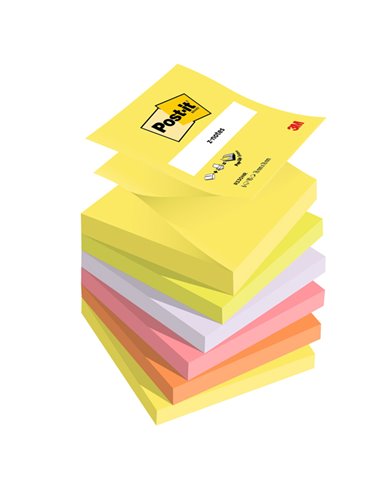 BLOCCO Post-it® Super Sticky Z-Notes 76x76mm 100fg R330-NR NEON 7100296020