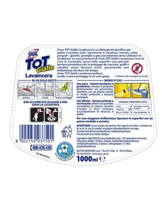 SMAC TOT GIALLO LAVAINCERA PAVIMENTI 1 LITRO M74898 SMAC DETERGENTI-DETERSIVI PER PULIZIA 2