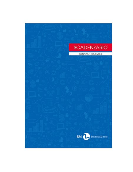 SCADENZARIO GEN-DIC 24fg USO MANO 17x24cm BM 0100129 BM AZIENDE-CONTABILITA' GENERALE