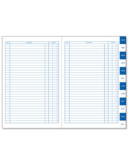 SCADENZARIO GEN-DIC 24fg USO MANO 17x24cm BM 0100129 BM AZIENDE-CONTABILITA' GENERALE